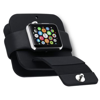 Silikon Şarj Kablosu Sarıcı Standı Dock Kablo Tutucu Cüzdan Kutusu Tabanı Apple Watch 4 Için Iwatch 38MM 42MM