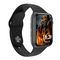 170mAh 1.75 İnç Kablosuz Şarjlı Smartwatch Iwo FK100 Silika Jel