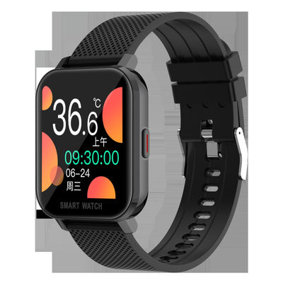 MT28 1.54 inç HD akıllı saat erkekler vücut sıcaklığının gerçek zamanlı izleme hava kalp hızı spor Andro için Smartwatch